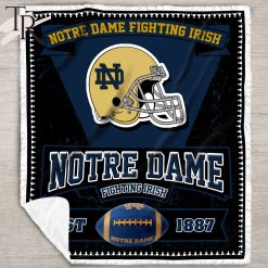 Alternative view of NCAA Notre Dame Fighting Irish EST 1887 Fleece Blanket