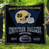 NCAA Notre Dame Fighting Irish EST 1887 Quilt Blanket
