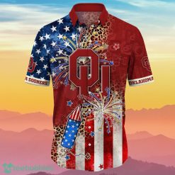Alternative view of NCAA Oklahoma Sooners 4th Of July Independence Hawaiian Shirt