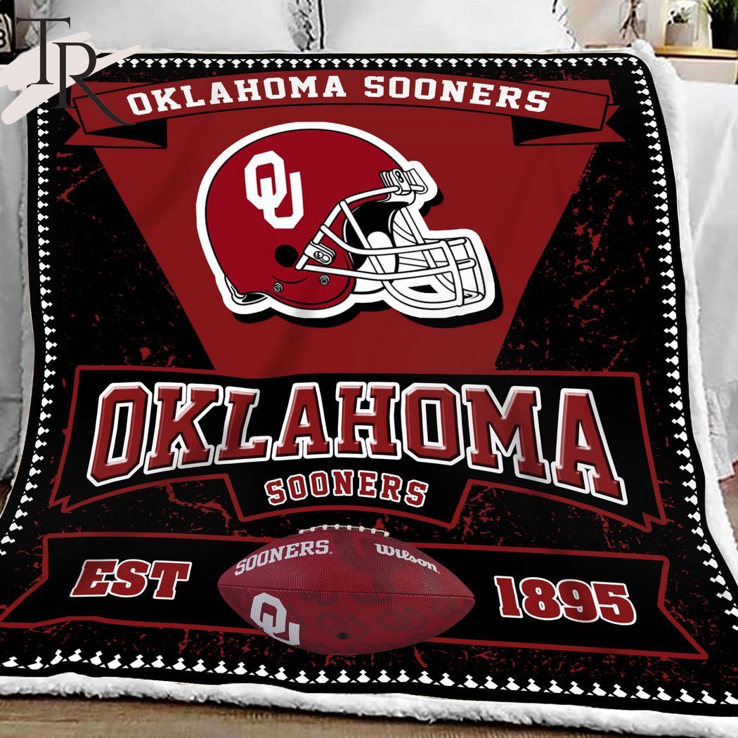 NCAA Oklahoma Sooners EST 1895 Fleece Blanket
