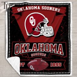 Alternative view of NCAA Oklahoma Sooners EST 1895 Fleece Blanket