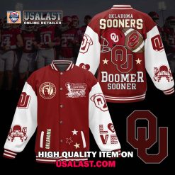 NCAA Oklahoma Sooners New Boomer Sooner Baseball Jacket