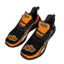 Alternative view of NCAA Oklahoma State Cowboys Black Orange Reze Sneakers