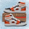 NCAA Oklahoma State Cowboys Custom Name Logo Air Jordan 1 High Sneakers