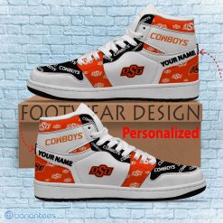 NCAA Oklahoma State Cowboys Custom Name Logo Air Jordan 1 High Sneakers