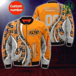 NCAA Oklahoma State Cowboys Custom Number New Design Bomber Jacket