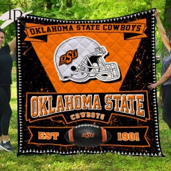 NCAA Oklahoma State Cowboys EST 1901 Quilt Blanket