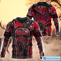 NCAA Ole Miss Rebels Camo Hunting Zip Up Hoodie
