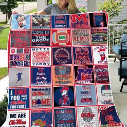 Alternative view of NCAA Ole Miss Rebels Collection Fleece Blanket