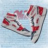 NCAA Ole Miss Rebels Custom Name Logo Air Jordan 1 High Sneakers