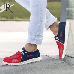 Alternative view of NCAA Ole Miss Rebels Custom Name Monster Paws Hey Dude Shoes