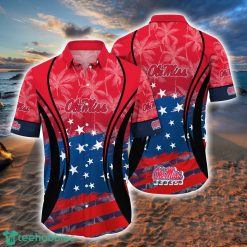 NCAA Ole Miss Rebels Star Pattern Hawaiian Shirt
