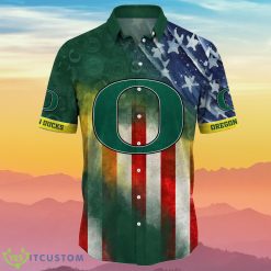 Alternative view of NCAA Oregon Ducks 4th Of July Independence Day Hawaiian Shirt