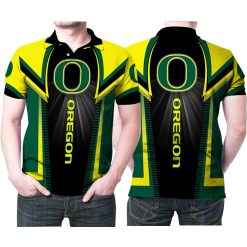 NCAA Oregon Ducks Bright Name Logo Polo Shirt