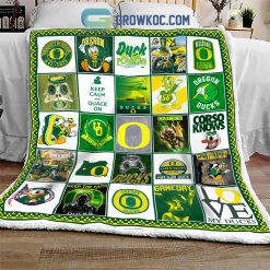 NCAA Oregon Ducks Collection Design Fleece Blanket