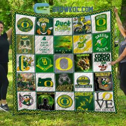 NCAA Oregon Ducks Collection Design Quilt Blanket
