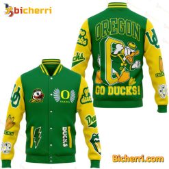 NCAA Oregon Ducks Go Ducks Baseball Jacket