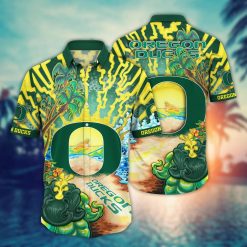 NCAA Oregon Ducks Pool Daystime Hawaiian Shirt