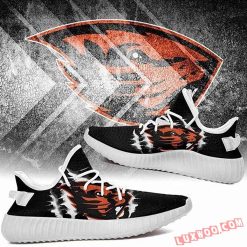 NCAA Oregon State Beavers Black Yeezy Boost Sneakers