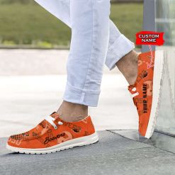 Alternative view of NCAA Oregon State Beavers Custom Name Orange Hey Dude Shoes