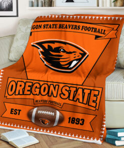 NCAA Oregon State Beavers EST 1893 Fleece Blanket