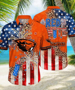 NCAA Oregon State Beavers Independence Day Hawaiian Shirt