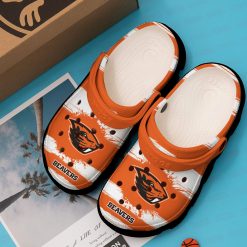 NCAA Oregon State Beavers Orange White Crocs