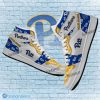 NCAA Pittsburgh Panthers Custom Name Logo Pattern Air Jordan 1 High Sneakers