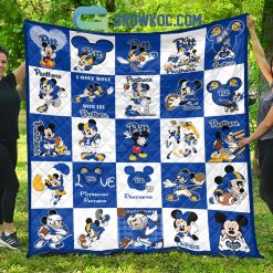 Alternative view of NCAA Pittsburgh Panthers Mickey Disney Quilt Blanket