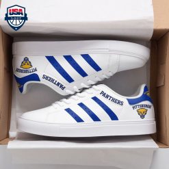 NCAA Pittsburgh Panthers White Blue Stripes Stan Smith Shoes