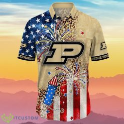 Alternative view of NCAA Purdue Boilermakers 4th Of July Independence Day Hawaiian Shirt