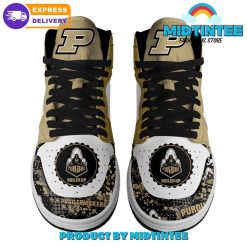 Alternative view of NCAA Purdue Boilermakers Boiler Up Air Jordan 1 High Sneakers