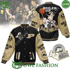 NCAA Purdue Boilermakers Boiler Up Baseball Jacket