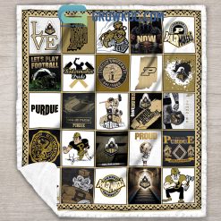 NCAA Purdue Boilermakers Collection Design Fleece Blanket