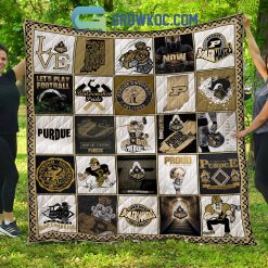 NCAA Purdue Boilermakers Collection Design Quilt Blanket