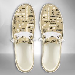 NCAA Purdue Boilermakers Custom Name Athletic Gold Hey Dude Shoes