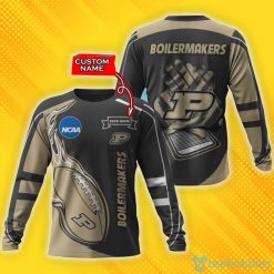 NCAA Purdue Boilermakers Custom Name Fire Ball Sweatshirt