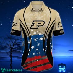 Alternative view of NCAA Purdue Boilermakers Star Pattern Hawaiian Shirt