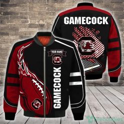 NCAA South Carolina Gamecocks Custom Name Fire Ball Bomber Jacket