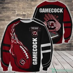 NCAA South Carolina Gamecocks Custom Name Fire Ball Sweatshirt