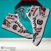 NCAA South Carolina Gamecocks Custom Name Logo Air Jordan 1 High Sneakers