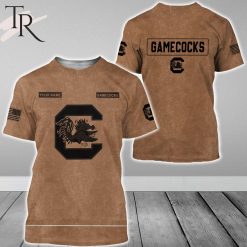 NCAA South Carolina Gamecocks Custom Name Salute To Service T-Shirt