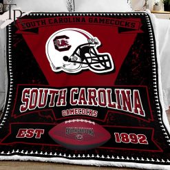 NCAA South Carolina Gamecocks EST 1892 Black Fleece Blanket