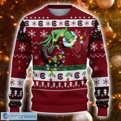 Alternative view of NCAA South Carolina Gamecocks Grinch Hand Ugly Christmas Sweater