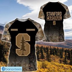 NCAA Stanford Cardinal Custom Name Hunting Camo Style T-Shirt