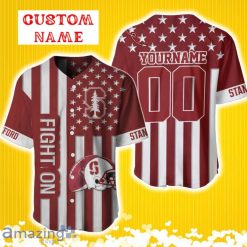 NCAA Stanford Cardinal Custom Name Number Slogan Baseball Jersey