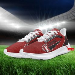 Alternative view of NCAA Stanford Cardinal Custom Name Red Running Shoes