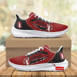 NCAA Stanford Cardinal Custom Name Red Running Shoes