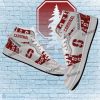 NCAA Stanford Cardinal Custom Name White Red Air Jordan 1 High Sneakers