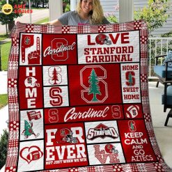 NCAA Stanford Cardinal Sweet Home Quilt Blanket